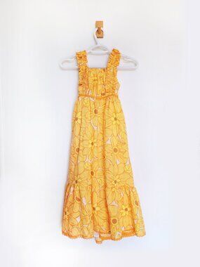 Rachel Zoe Bohemian Sunflower Maxi Dress for Girls - Size 8